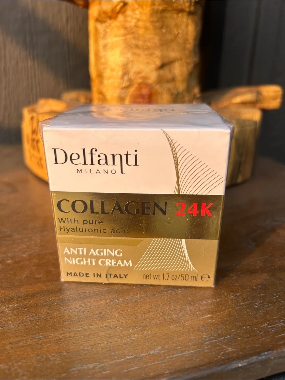 Delfanti Milano Collagen 24K Pure Hyaluronic Acid Anti Aging Night Cream